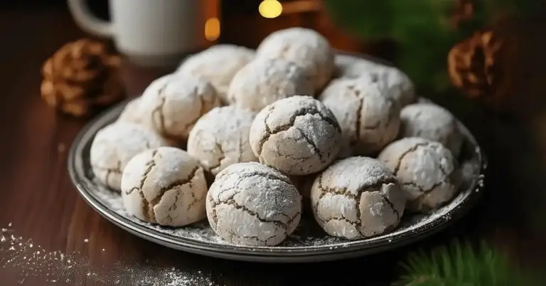 Buttery Pecan Snowball Cookies