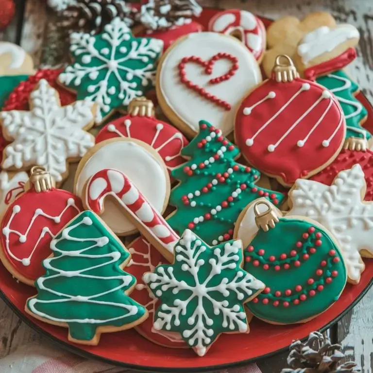 Christmas Sugar Cookies Recipe with Easy Icing