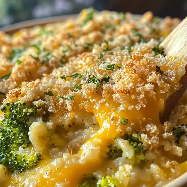 Cheesy Chicken Broccoli Rice Casserole