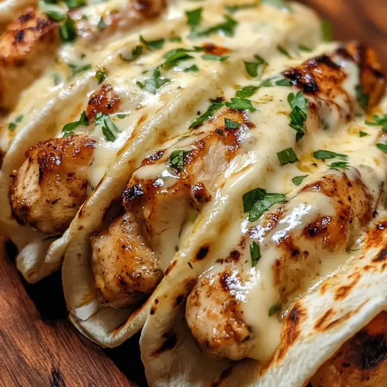 Cheesy Garlic Chicken Wraps