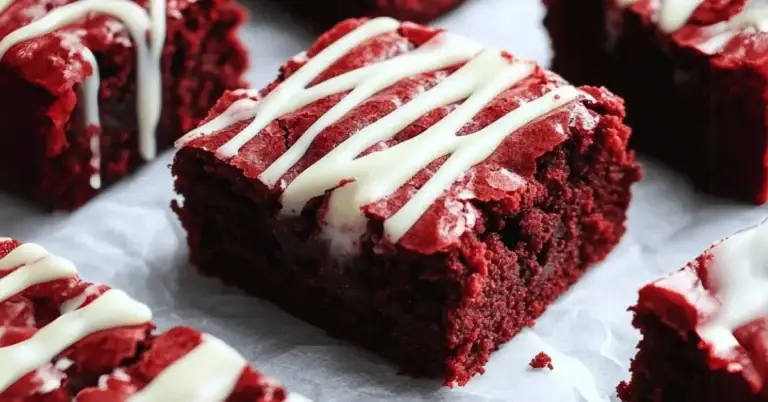 Fudgy Red Velvet Brownies