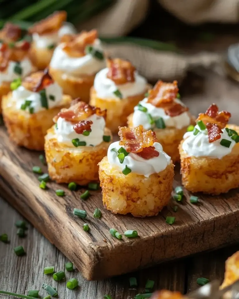 Tater Tot Appetizer Cups