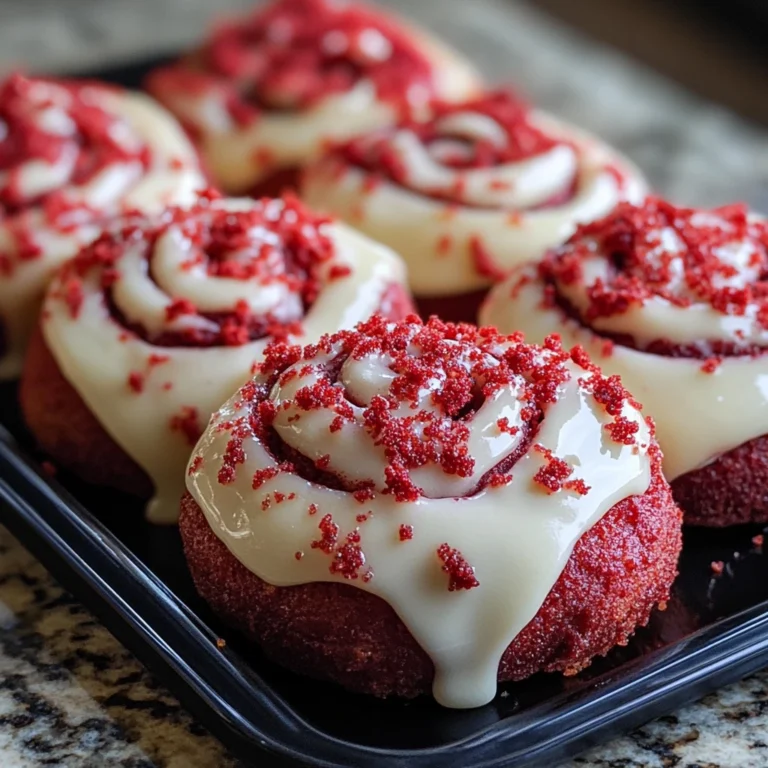 Heavenly Red Velvet Cinnamon Rolls