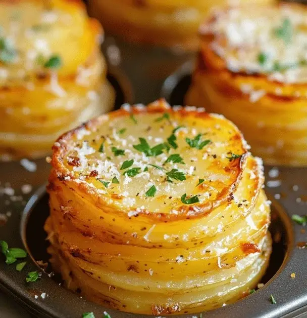 Parmesan Potato Stacks