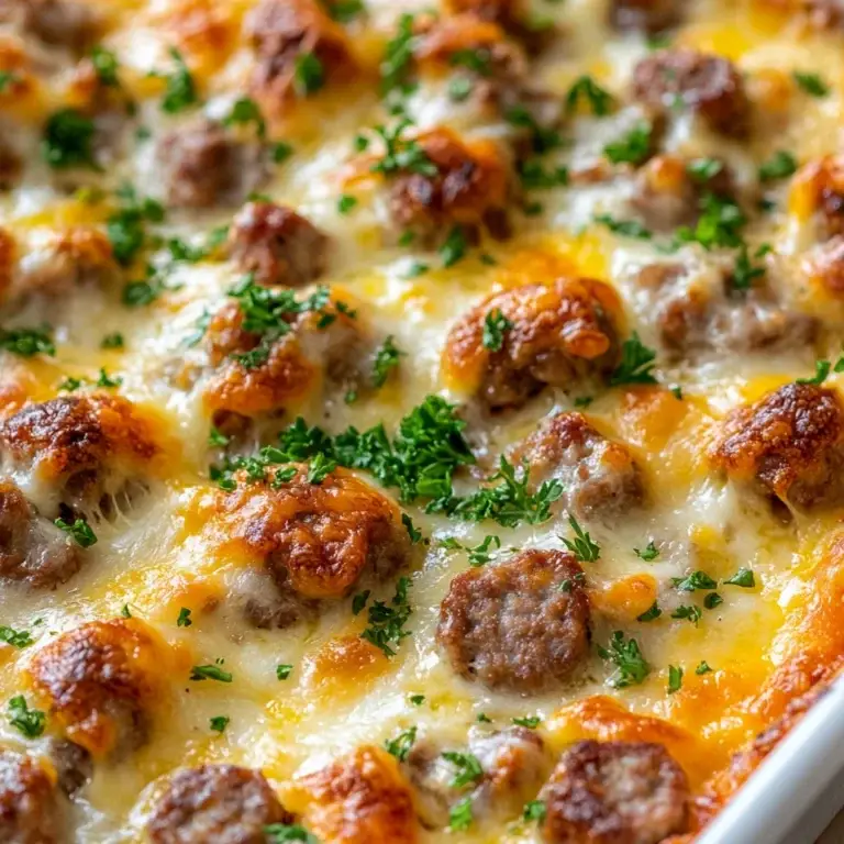 Breakfast Sausage & Cheese Casserole