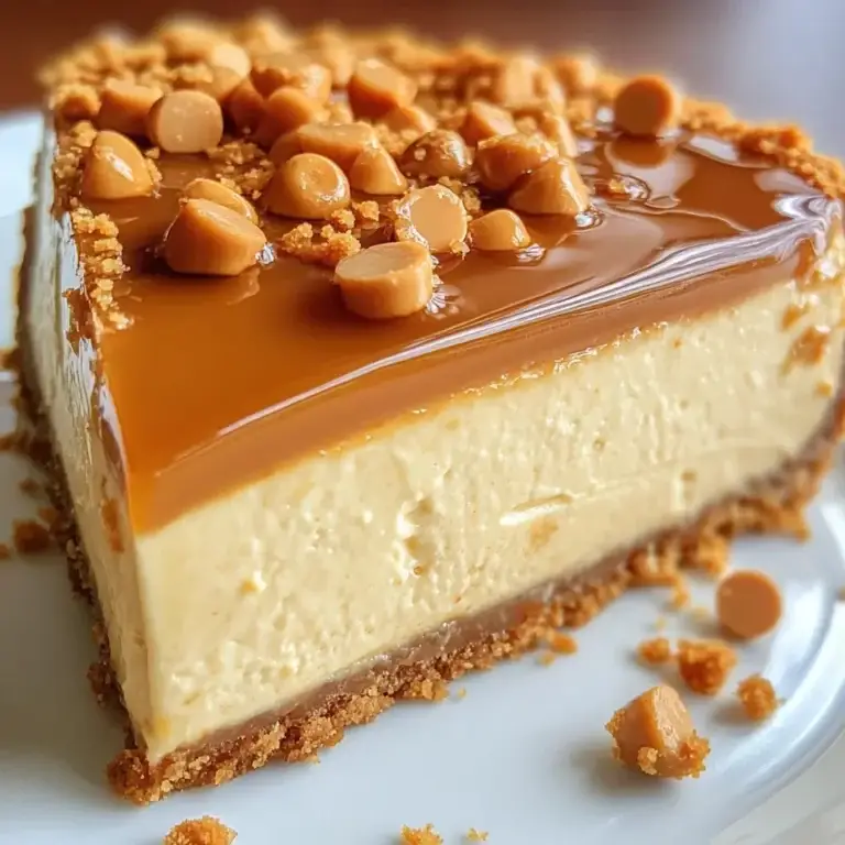 Loaded Butterscotch Cheesecake